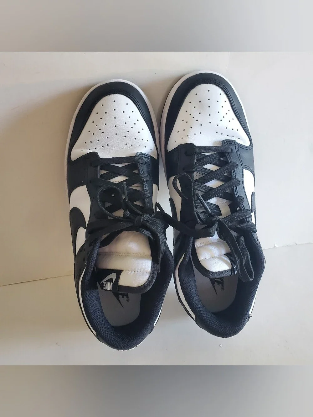 Nike Dunk Low Panda White Black Womens Sneakers  Size 8.5